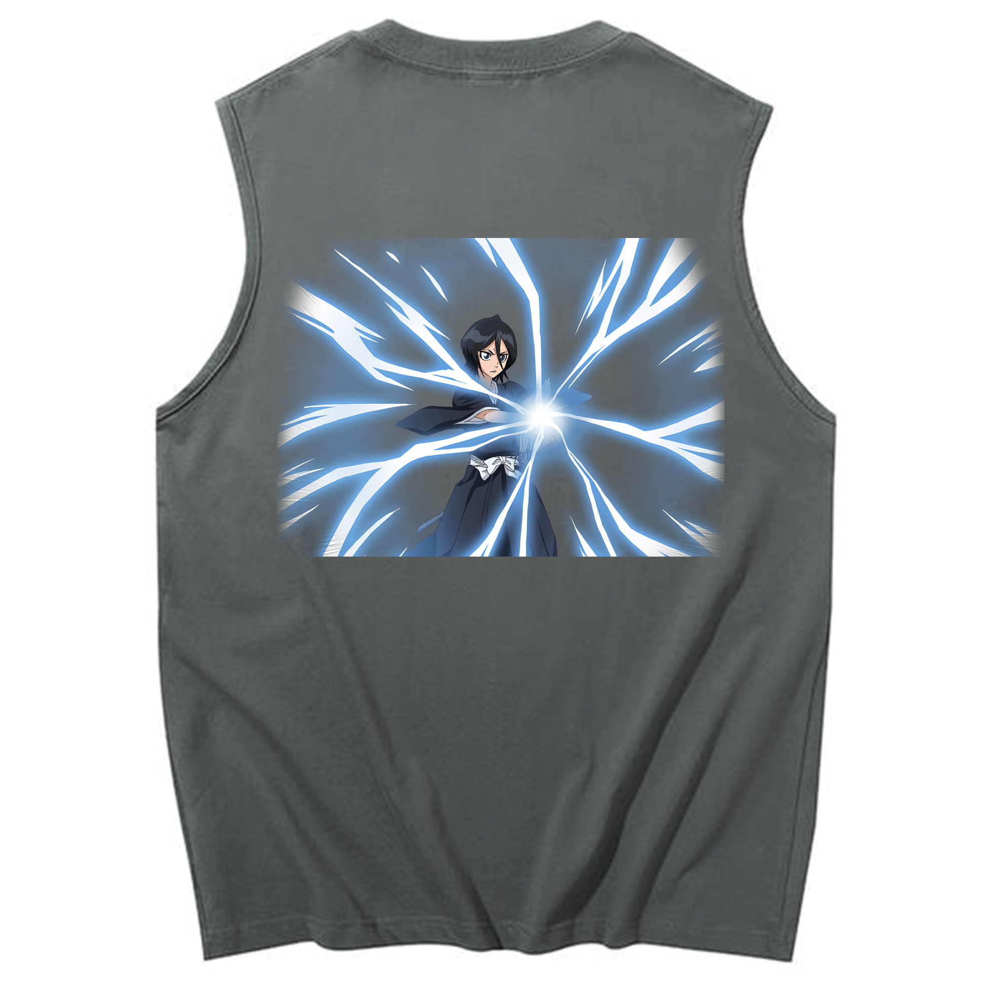 （画像用） ブリーチ 朽木ルキア BLEACH Kuchiki Rukia コットン100％タンクトップ（背面プリント）